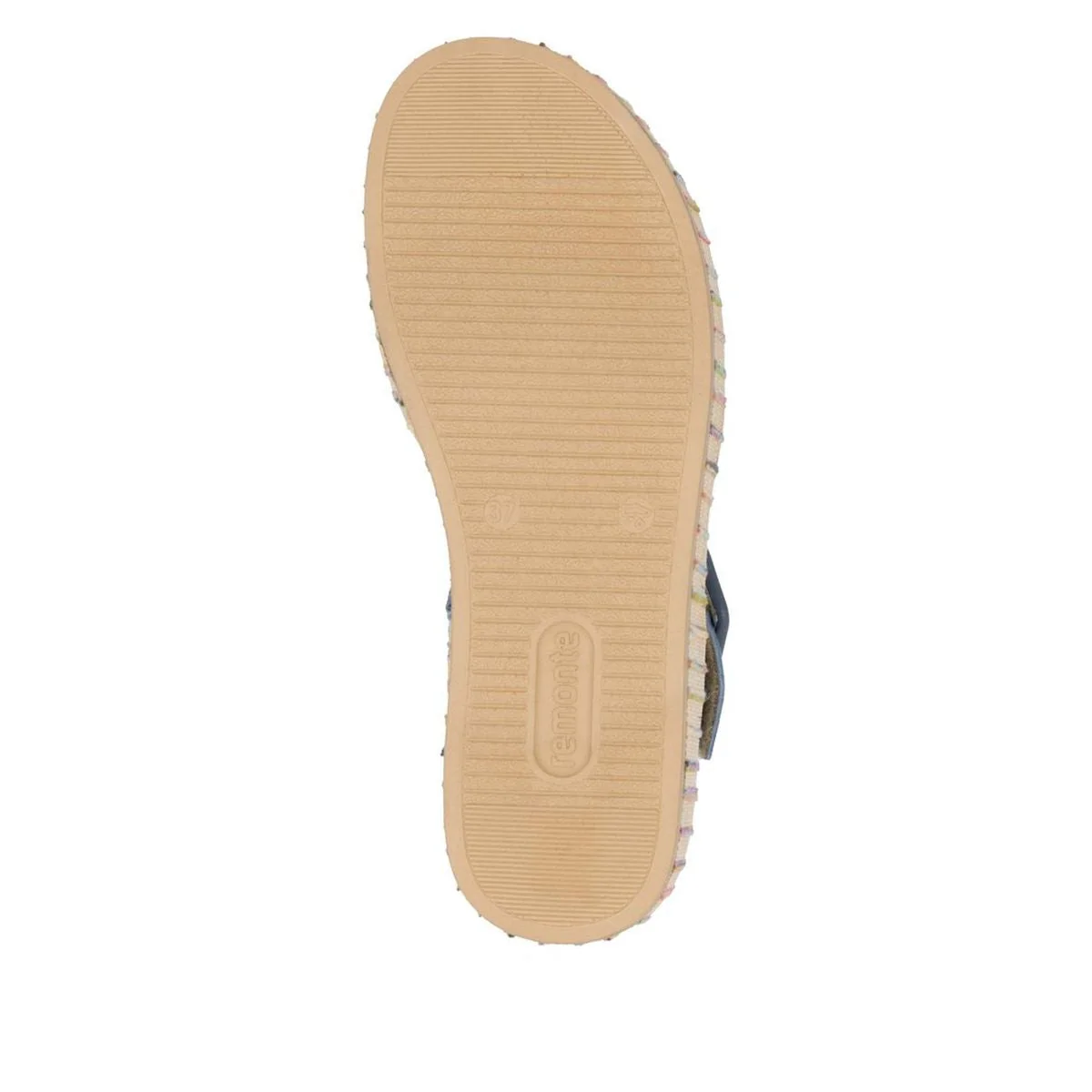 Remonte D1N54 Women's Wedge Sandal in Blue Jean - Image 4