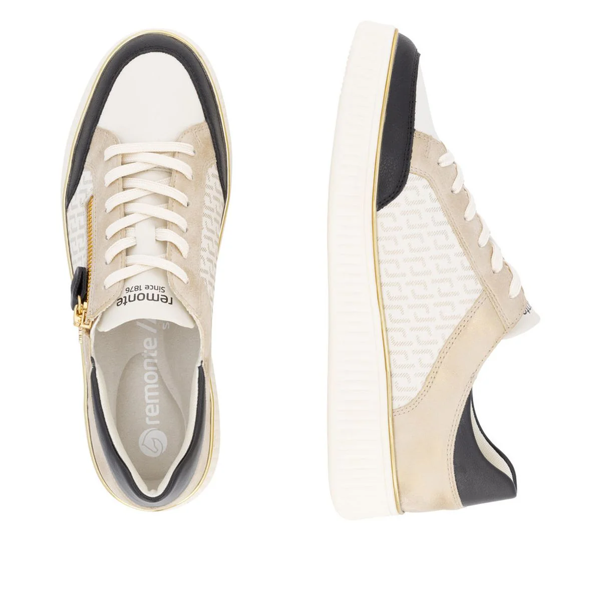 Remonte D2E04Women's Side Zip Sneaker - Image 6