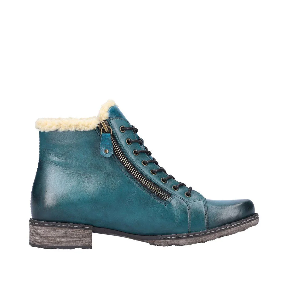 D4372 Midnight Lace Up Boots - Image 3