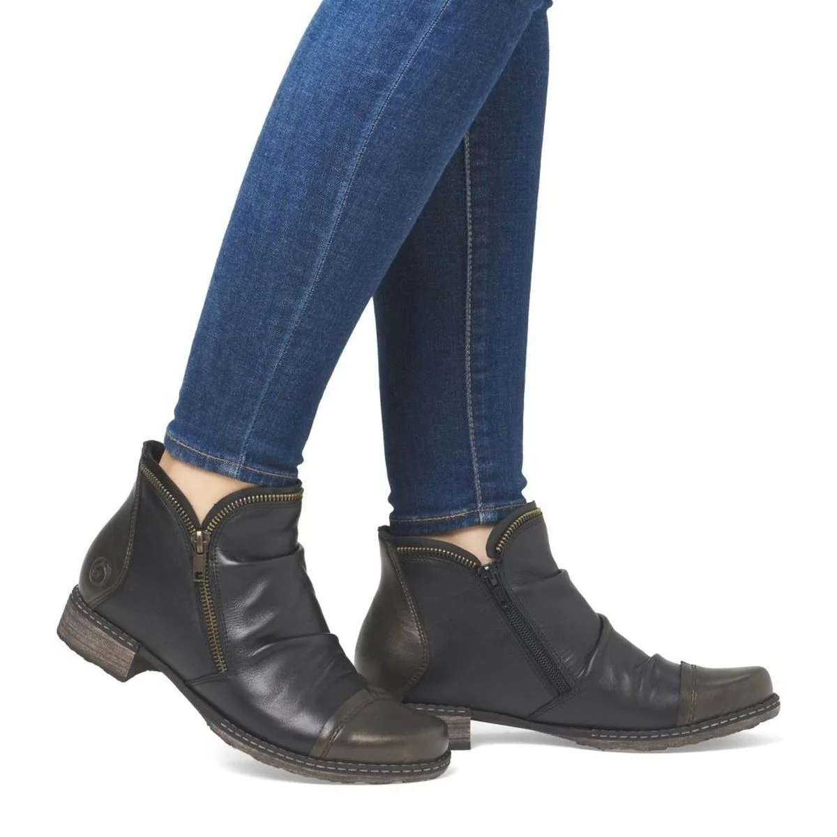 Remonte D4380 Women's Zip Ankle Boot in Antique Brown - Image 5