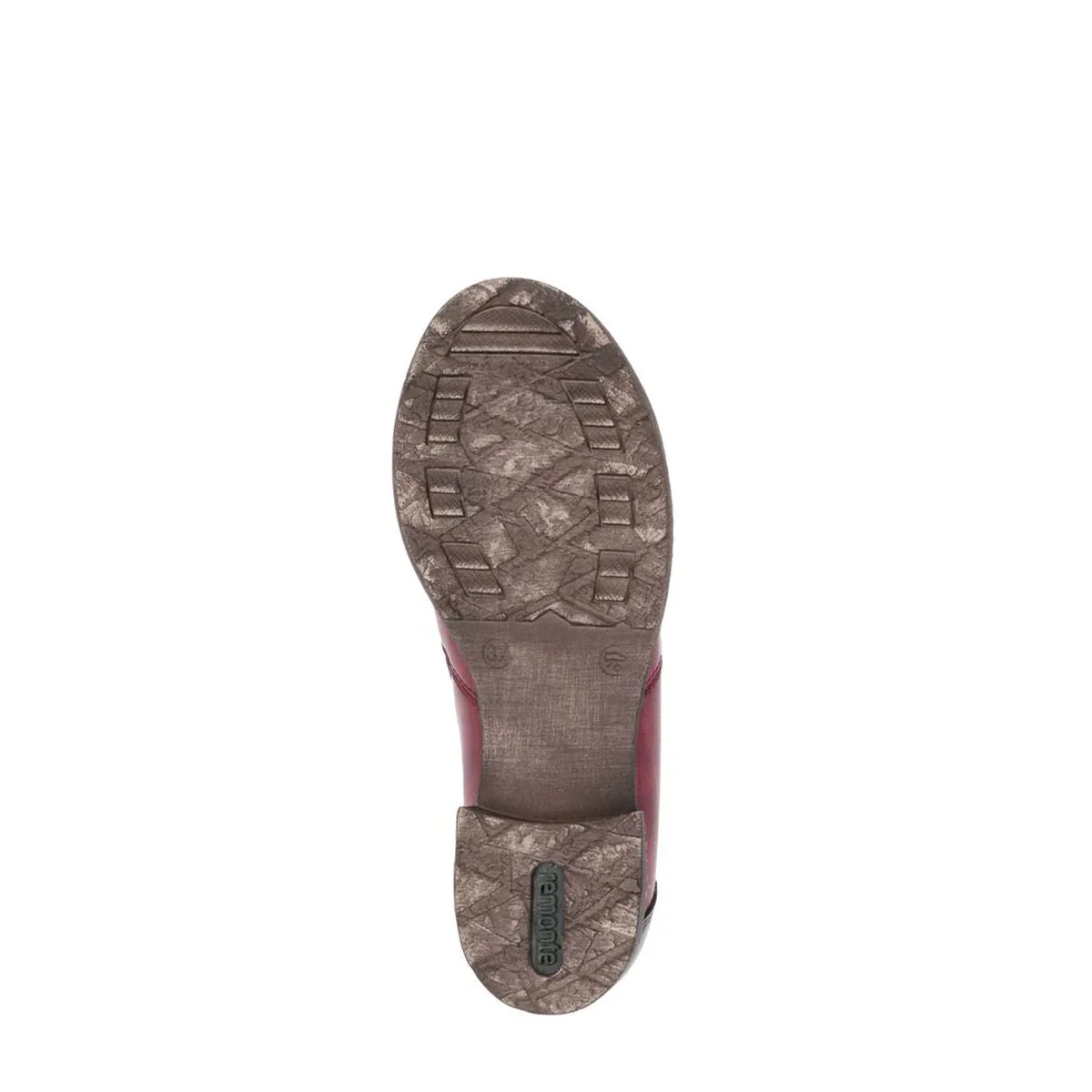 Remonte D4380 Women's Zip Ankle Boot in Vino - Image 4