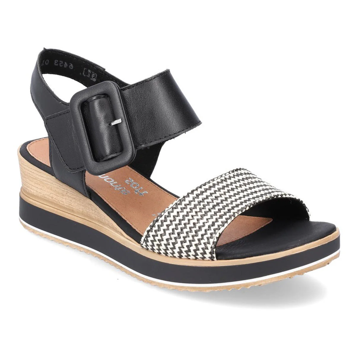D6453 Strap Wedge Sandals - Image 2