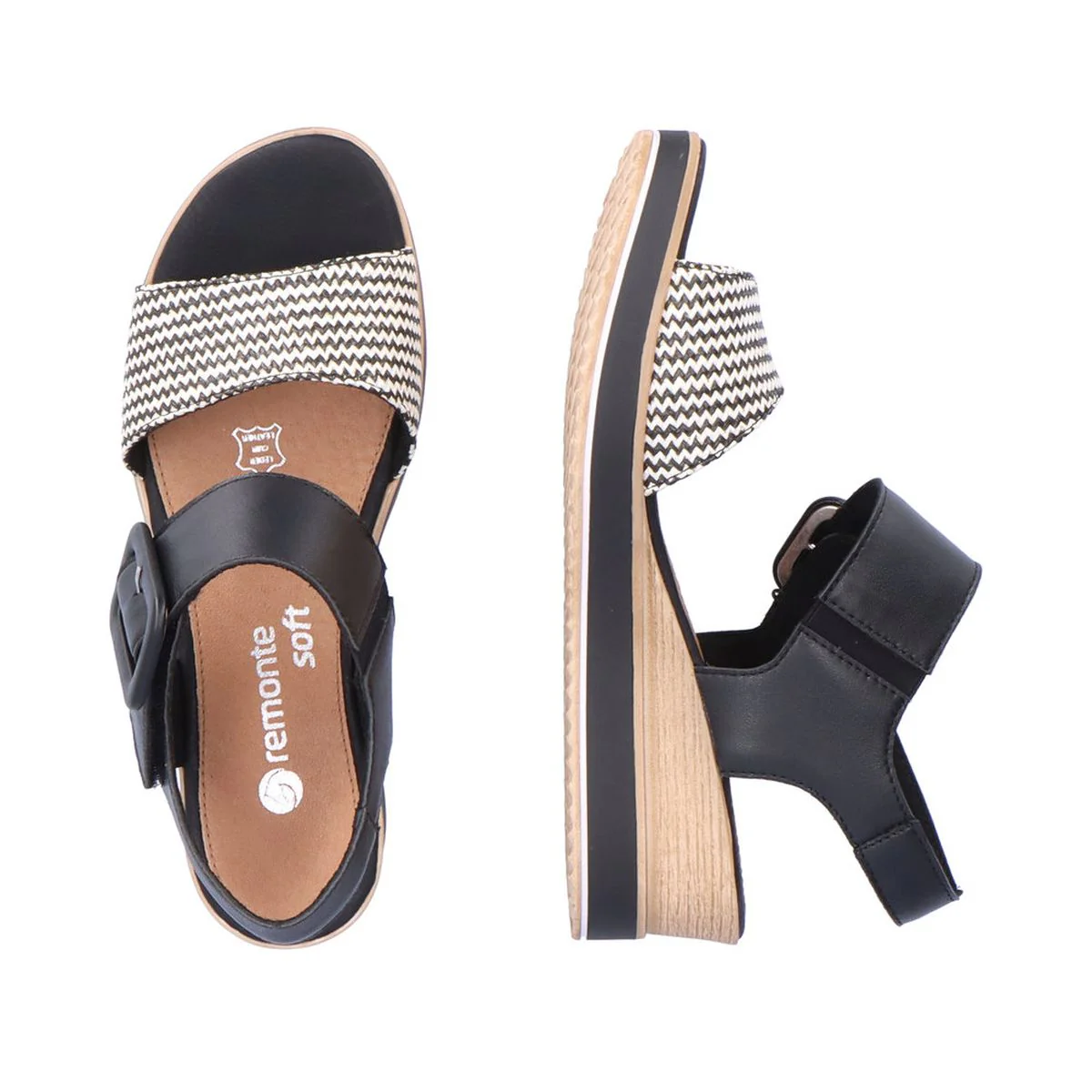 Remonte D6453 Women's Strap Wedge Sandals - Image 6