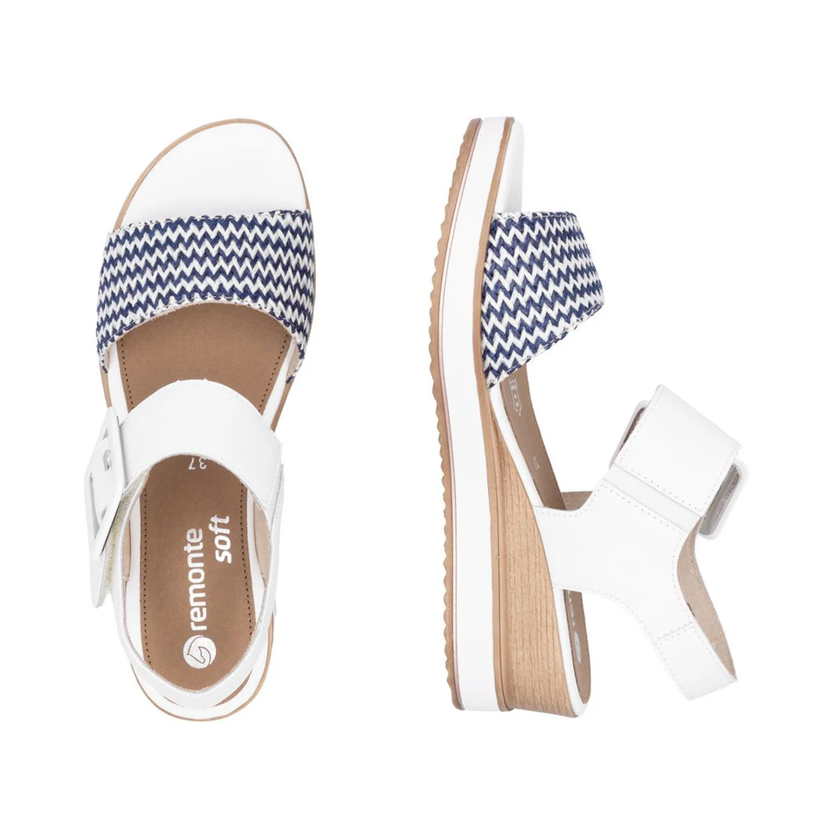 Remonte D6453 Women's Strap Wedge Sandals - Image 6