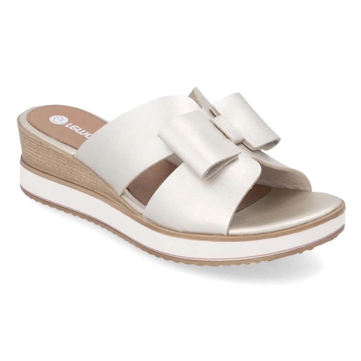 Remonte D6456 Women's Mule Sandals in Pale Gold