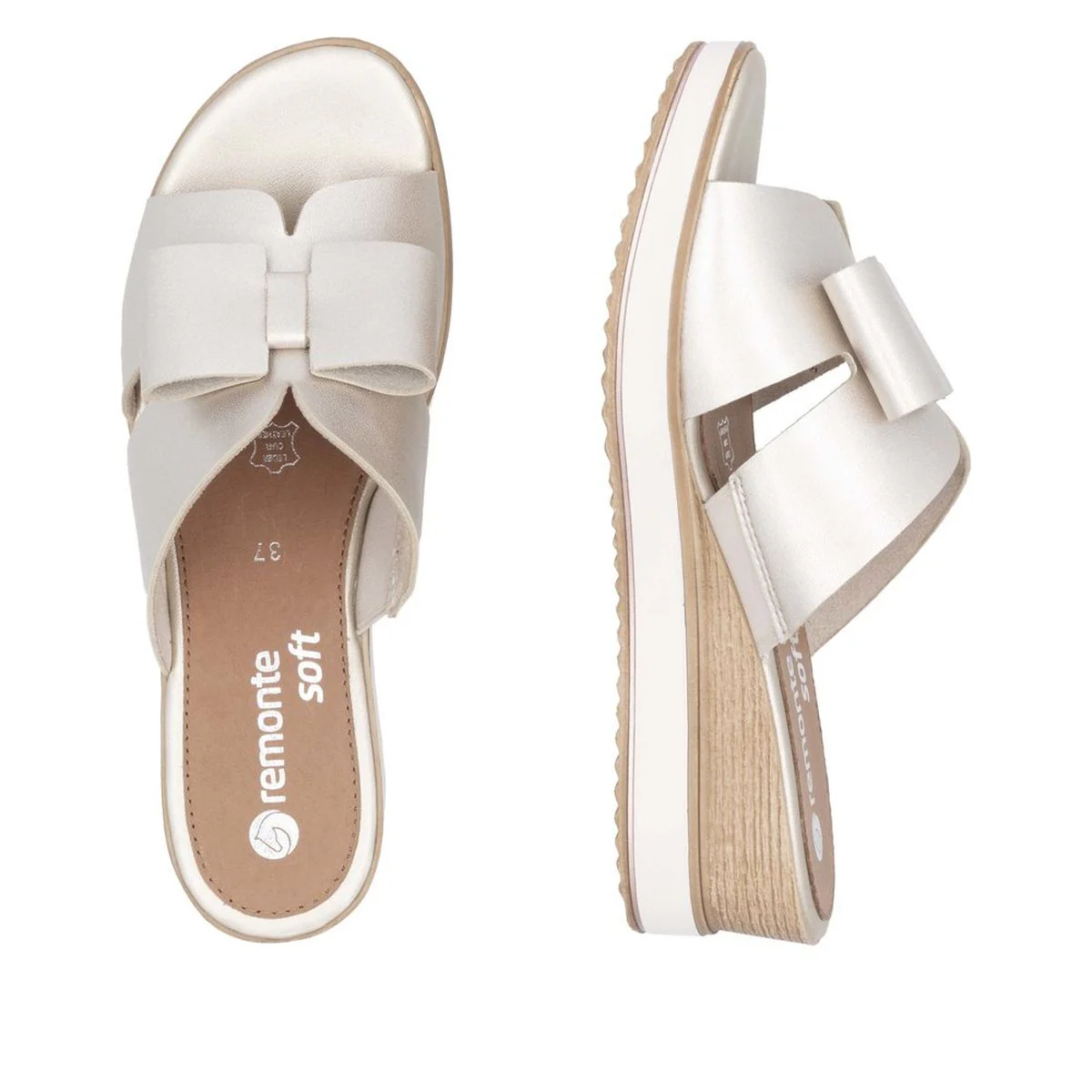 Remonte D6456 Women's Mule Sandals in Pale Gold - Image 6