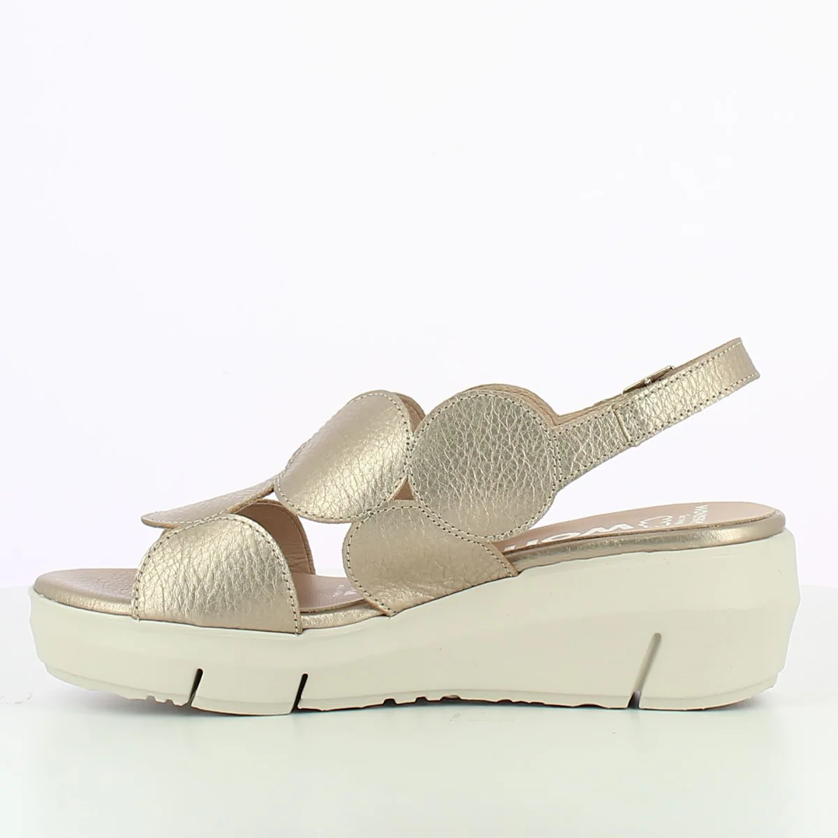 Gabor D-8210 Glow Platino Wedge Slingback Sandal - Image 3