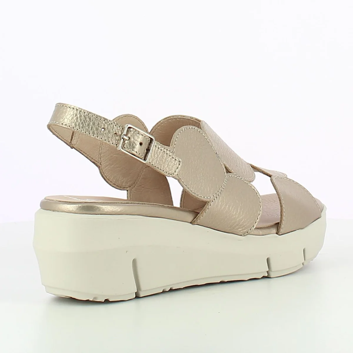 Gabor D-8210 Glow Platino Wedge Slingback Sandal - Image 4