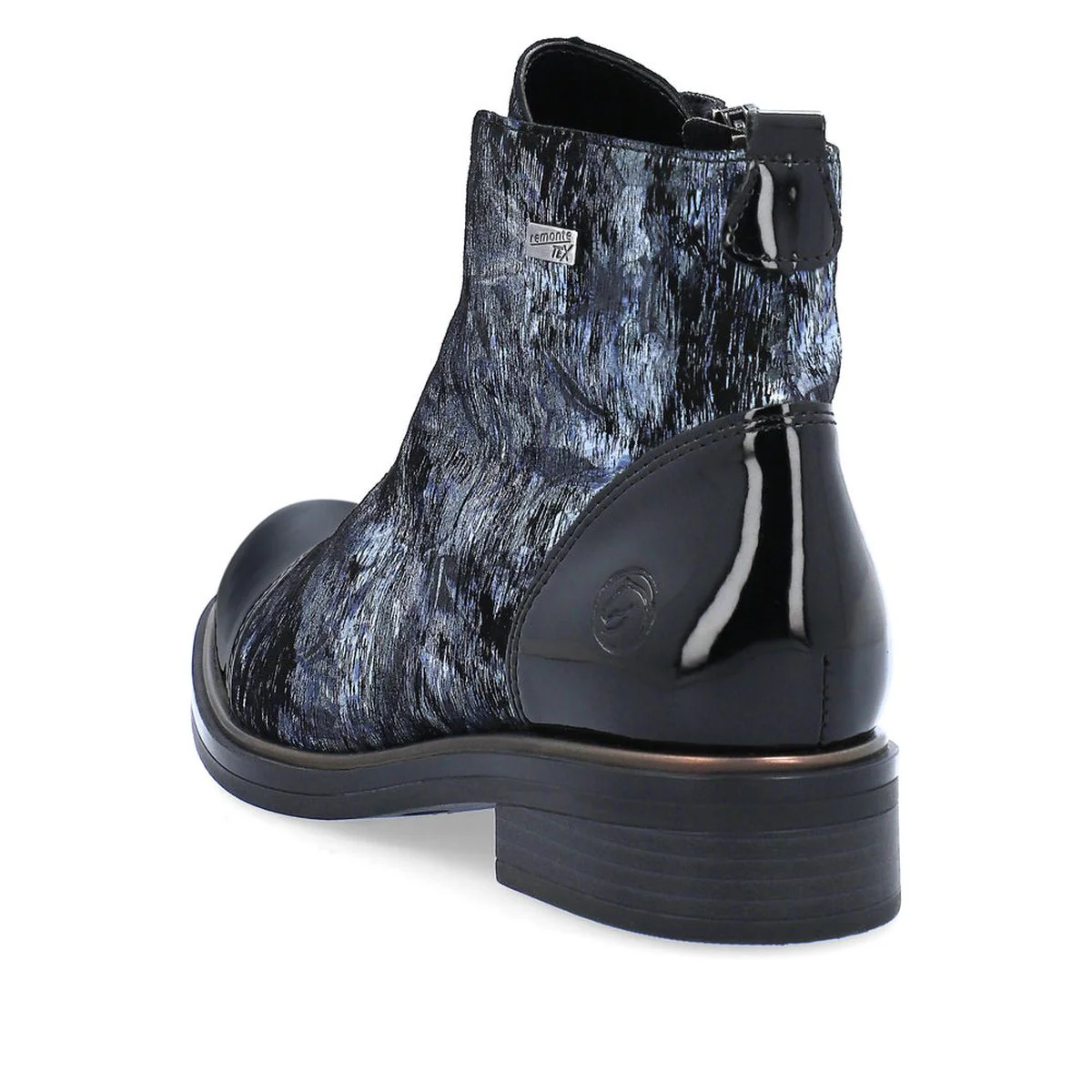 D8383 Dark Blue Ankle Boots - Image 3