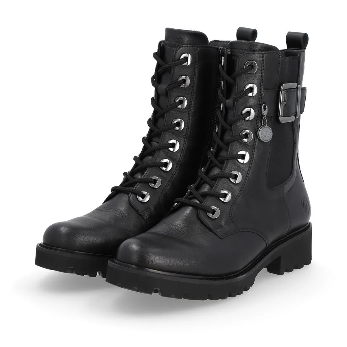 Remonte D8668 Women's Black Biker Boots - Image 3