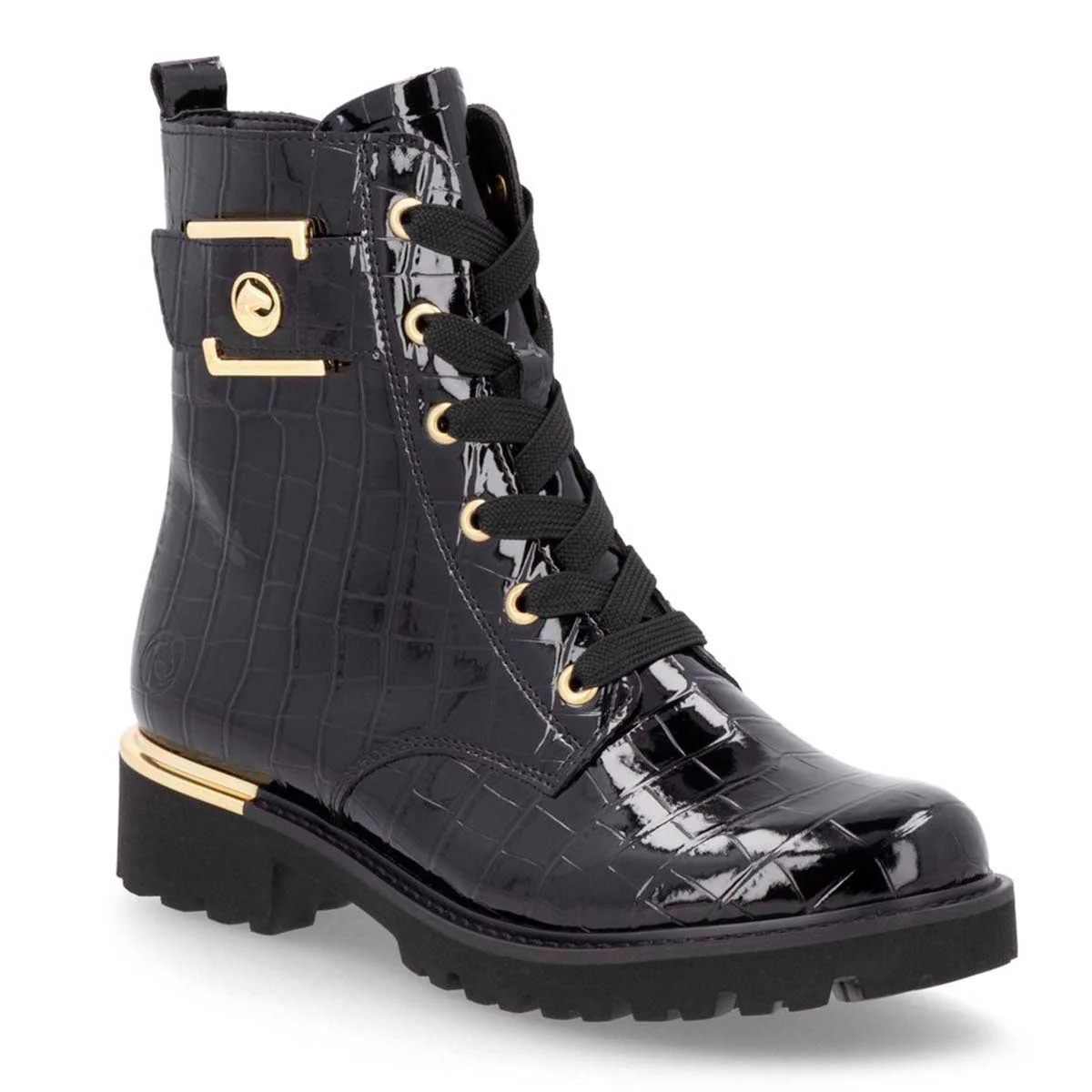 Remonte D8683 Patent Women's Ankle Boots