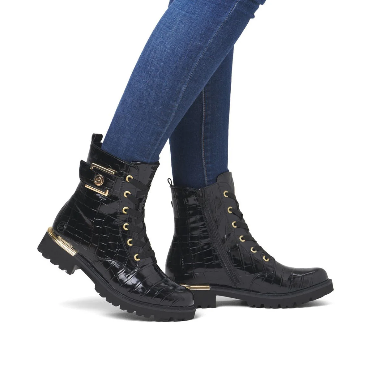 Remonte D8683 Patent Women's Ankle Boots - Image 6
