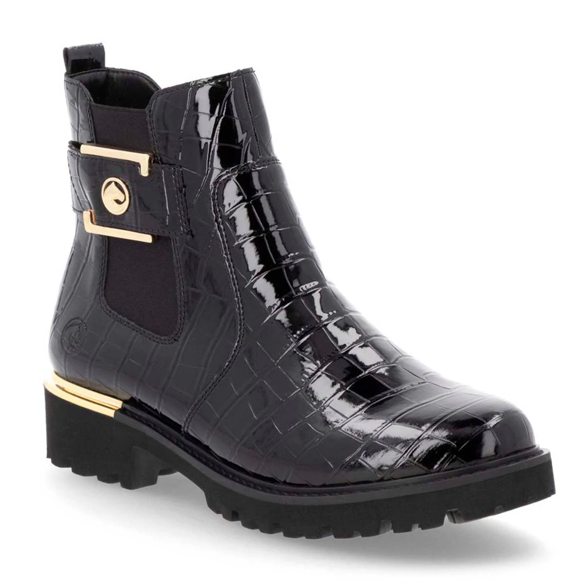 Remonte D8684 Women's Patent Ankle Boots