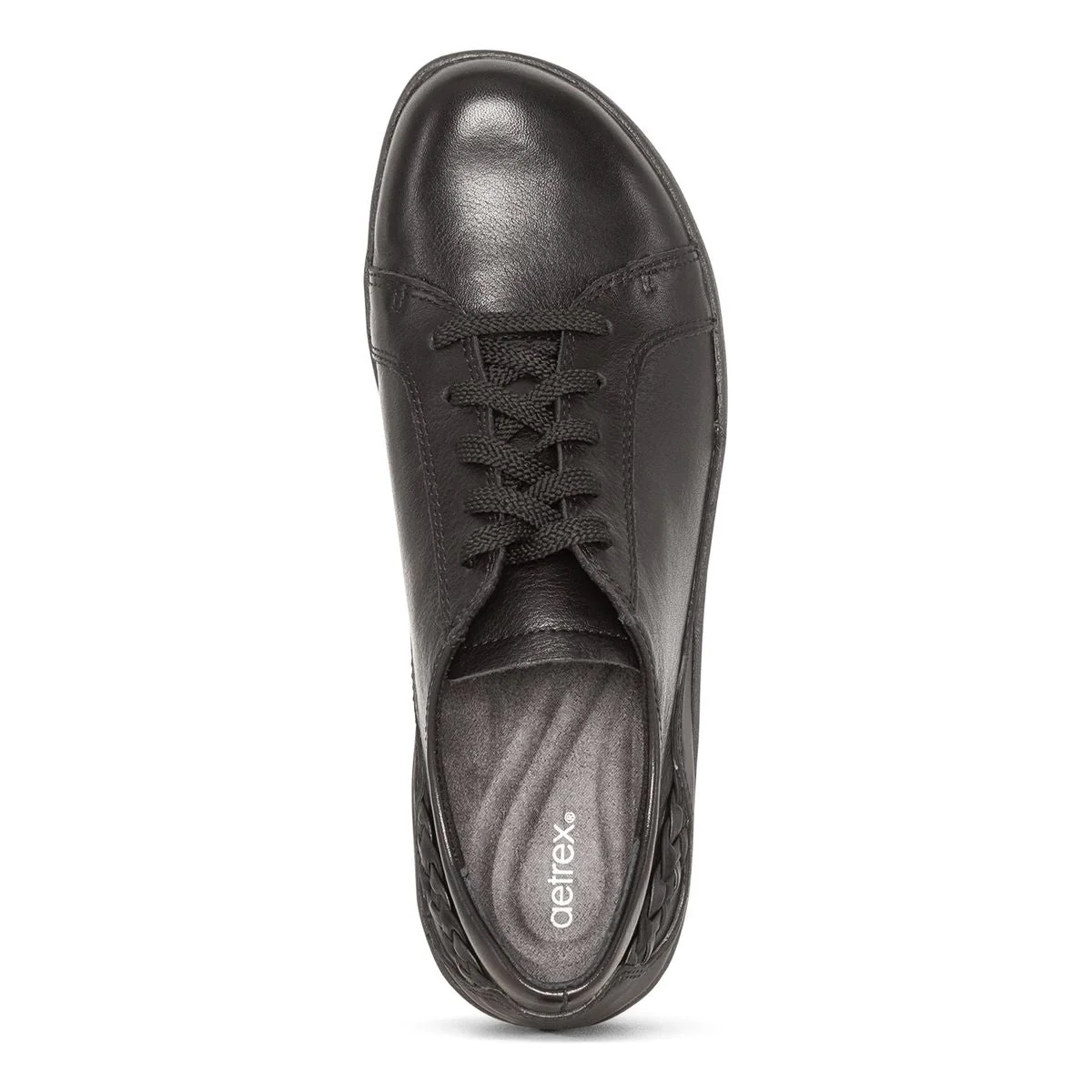 Aetrex Dana Women's Lace Up All Black Shoe - Image 5