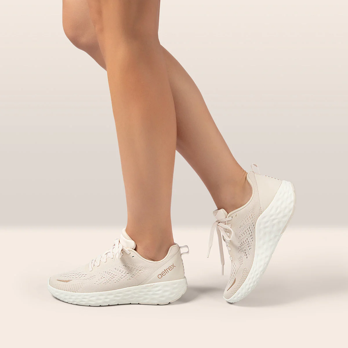 Aetrex Danika Women's Arch Support Sneaker in Ivory - Image 7