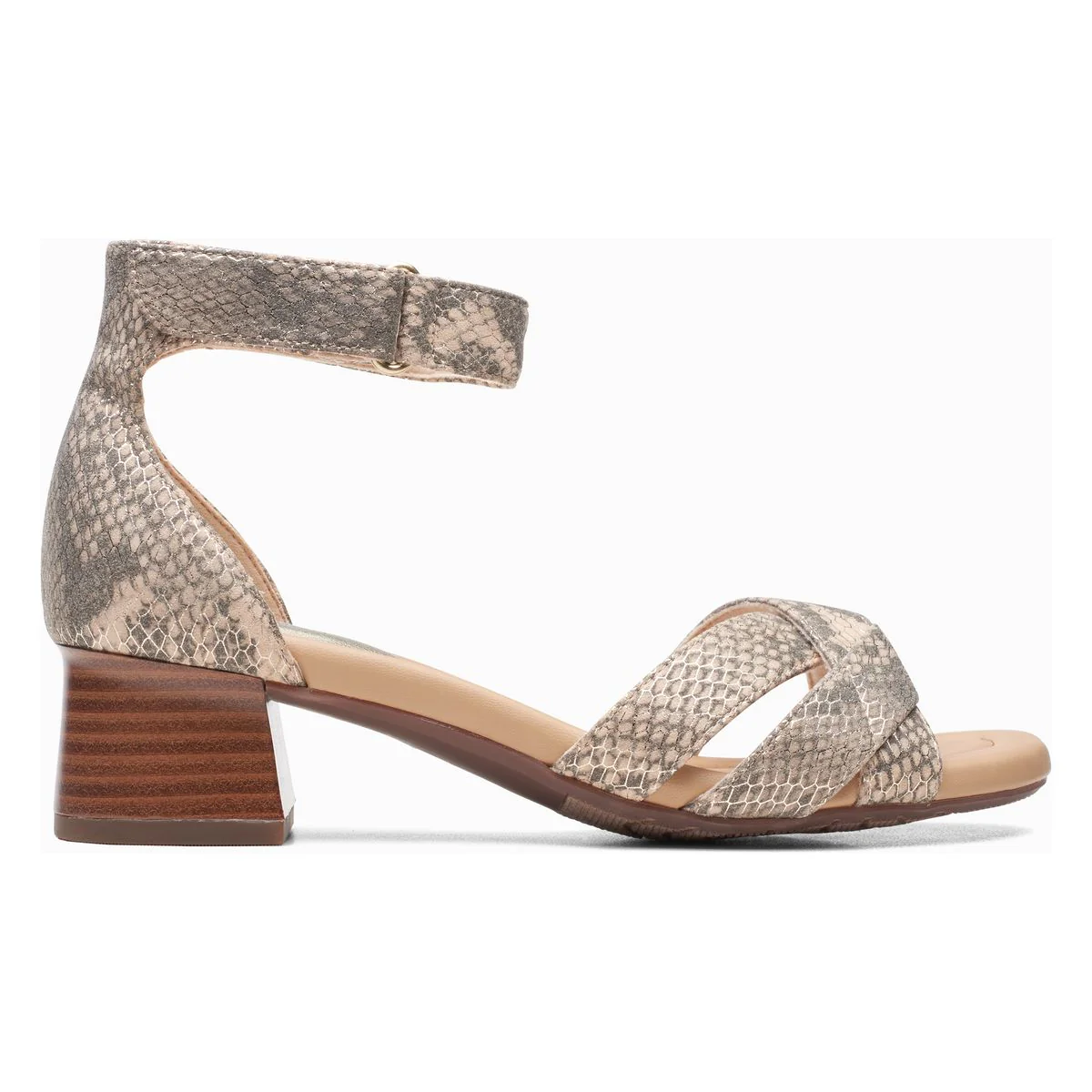 Clarks Desirae Lily Heeled Women's Sandal in Beige - Image 3