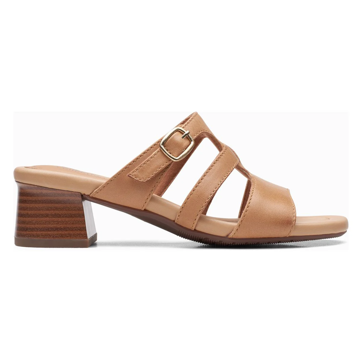 Clarks Desirae Palm Casual Women's Sandal in Tan - Image 2
