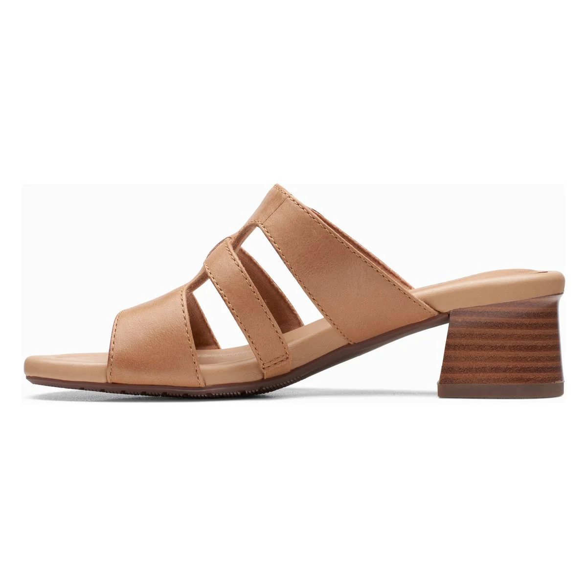 Clarks Desirae Palm Casual Women's Sandal in Tan - Image 3