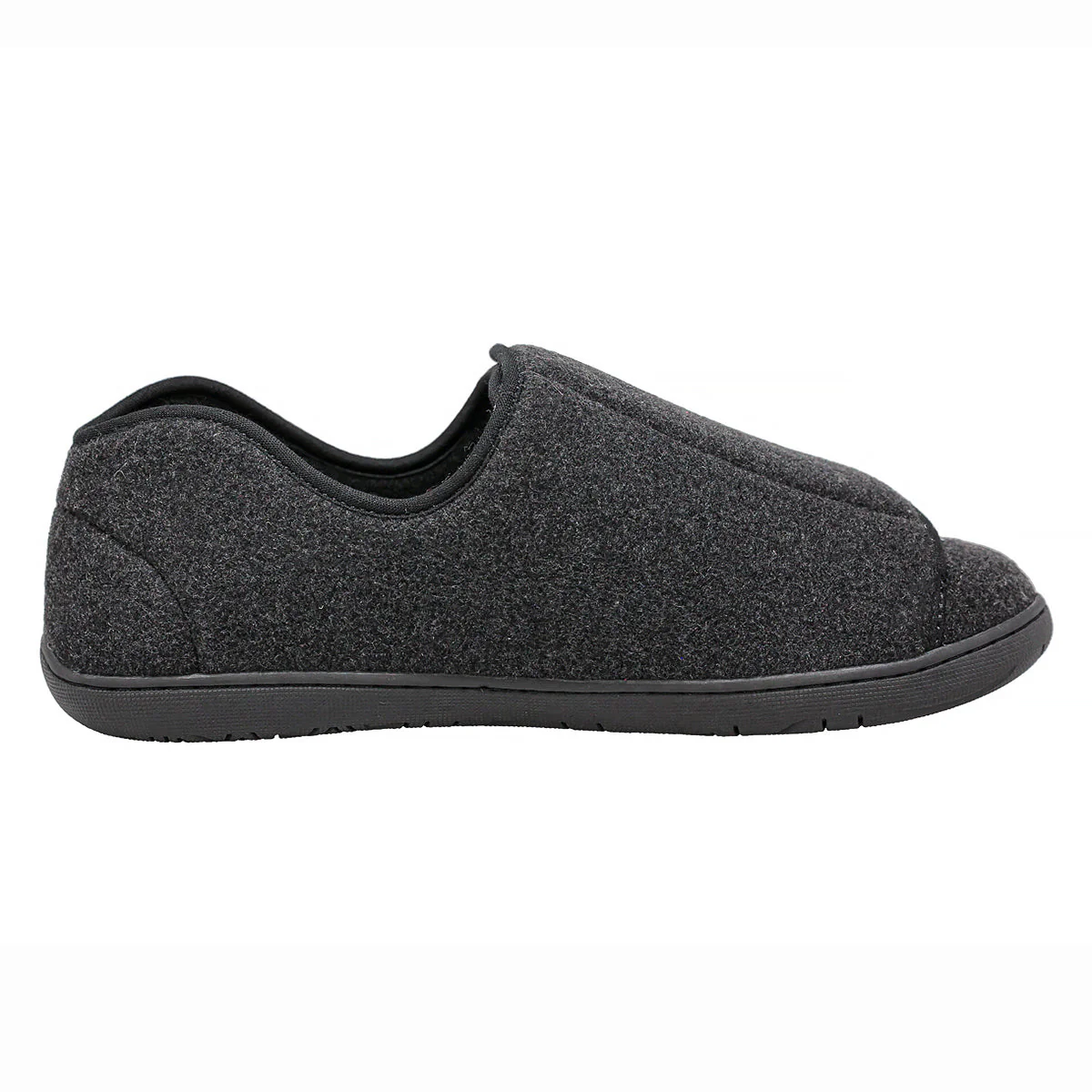 Doctor 2 Black Wool Men's Slippers - Image 3