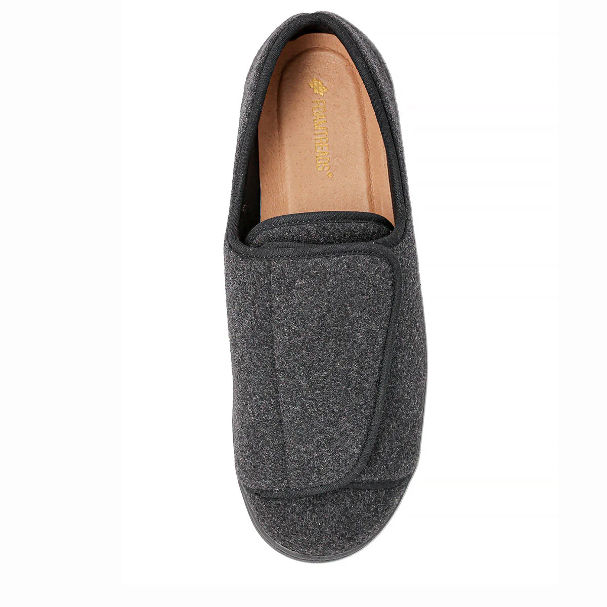 Doctor 2 Black Wool Men's Slippers - Image 4