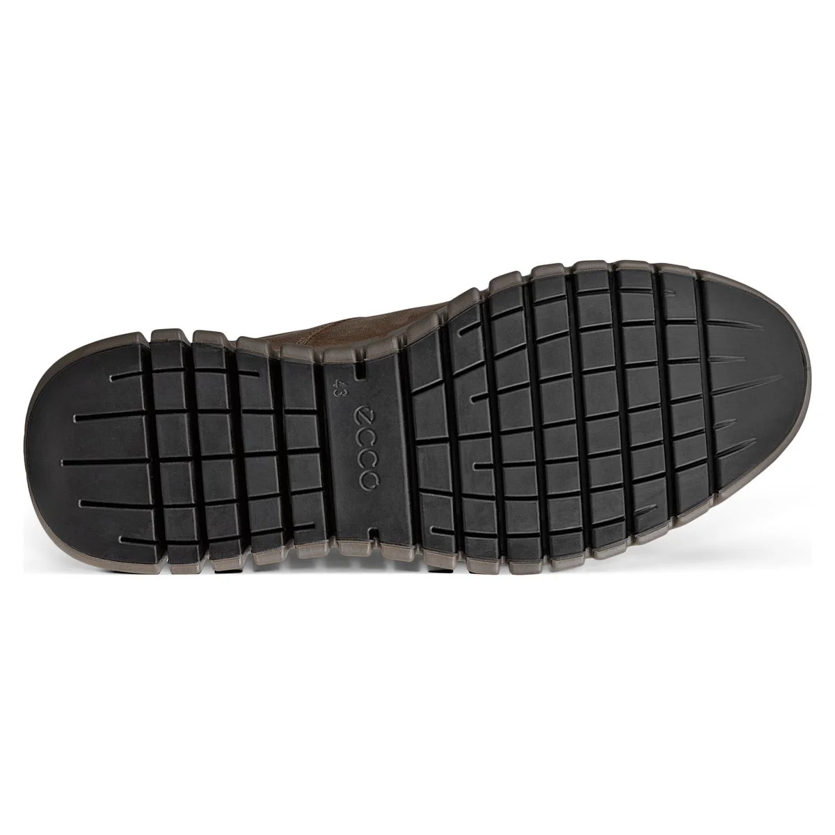 Ecco Gruuv Men's Leather Gore-Tex Sneakers in Brown - Image 7