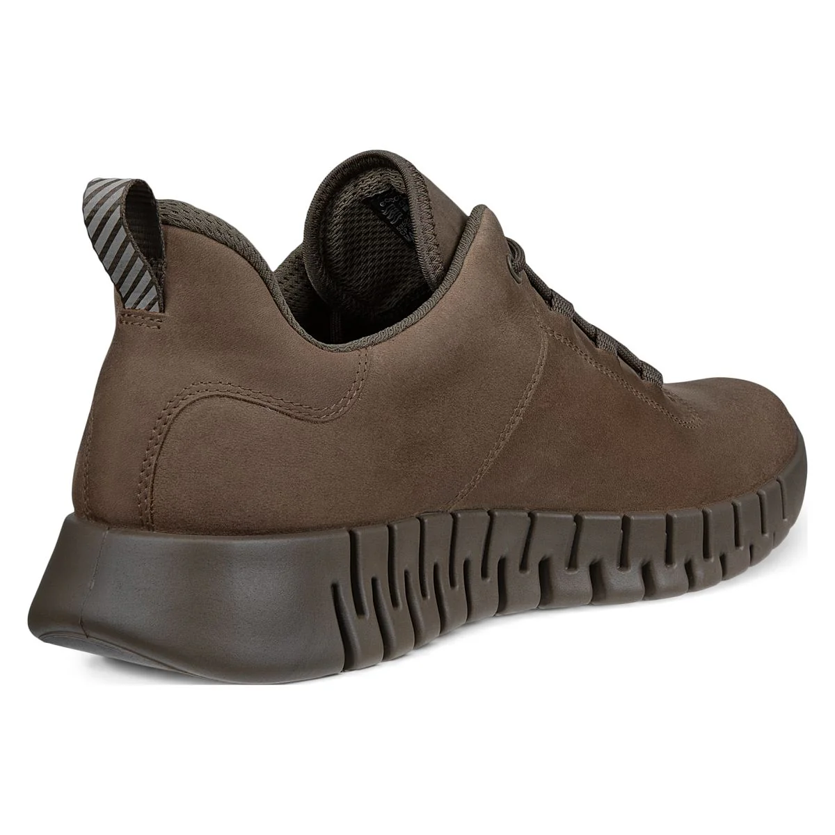 Ecco Gruuv Men's Leather Gore-Tex Sneakers in Brown - Image 8