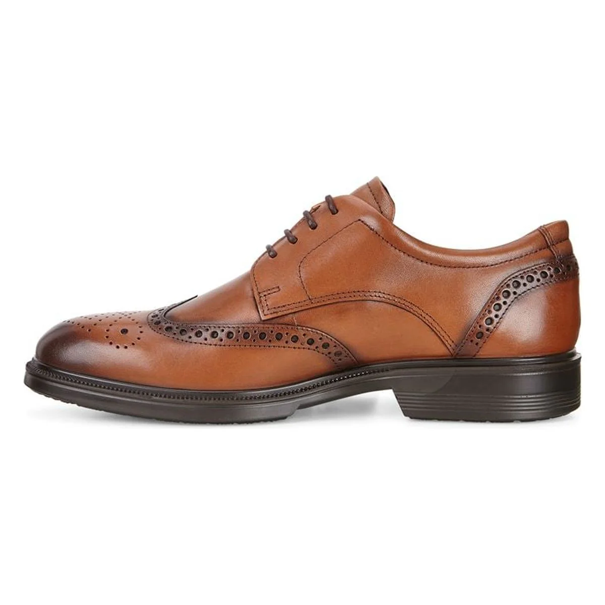 Ecco Lisbon Brogue Men's Shoe in Amber - Image 4