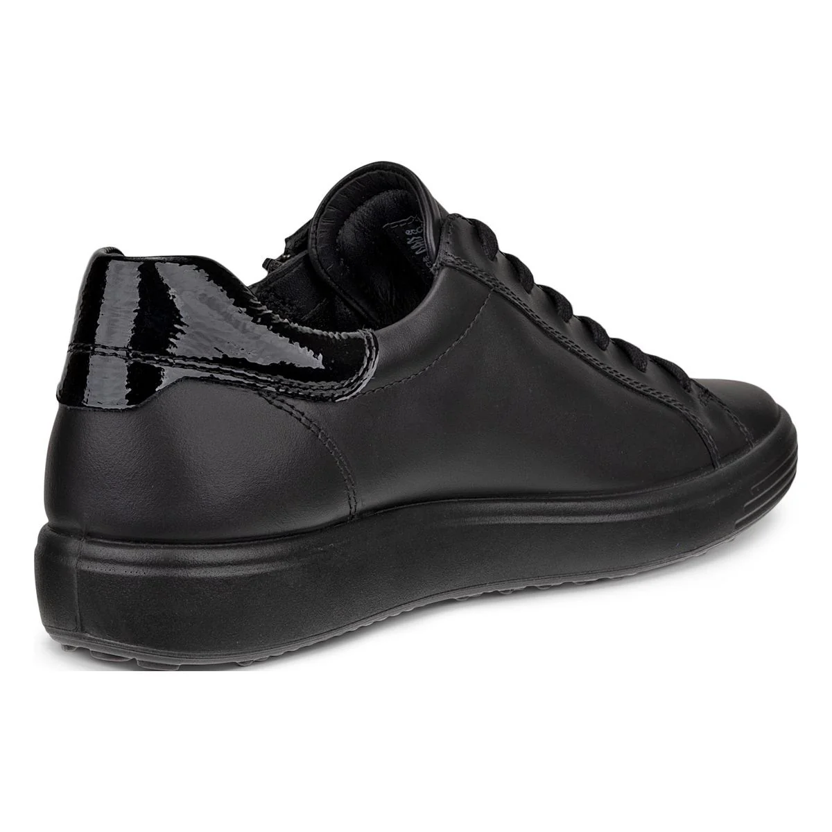 Ecco Soft 7 Women's Side-Zip Sneaker in Black - Image 3