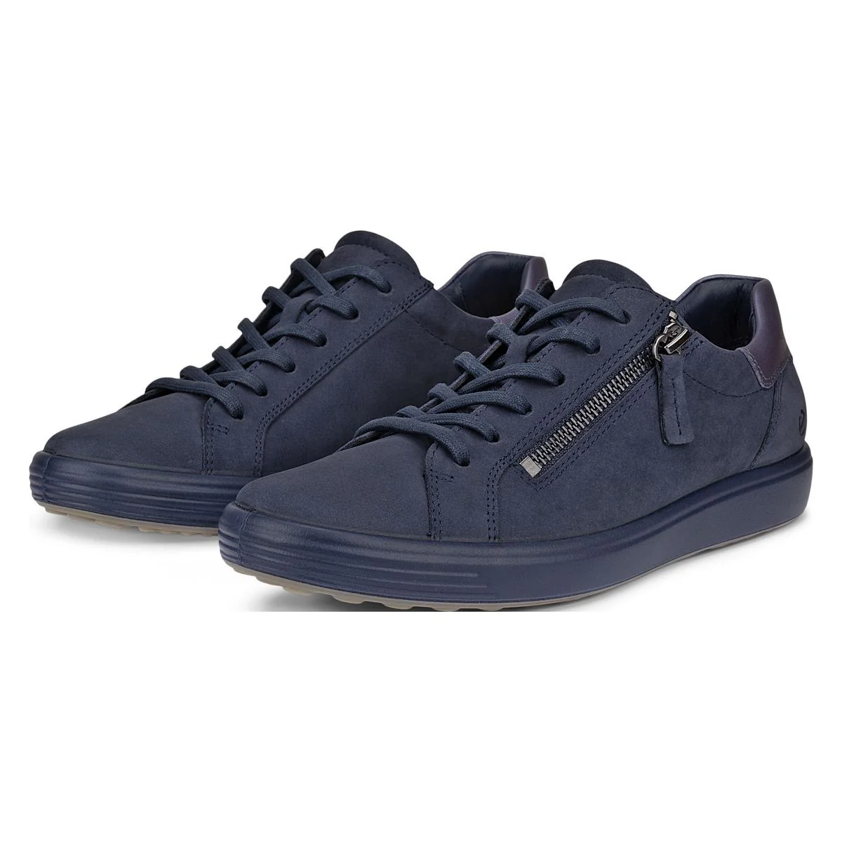 Ecco Soft 7 Women's Side-Zip Sneaker in Marine - Image 3