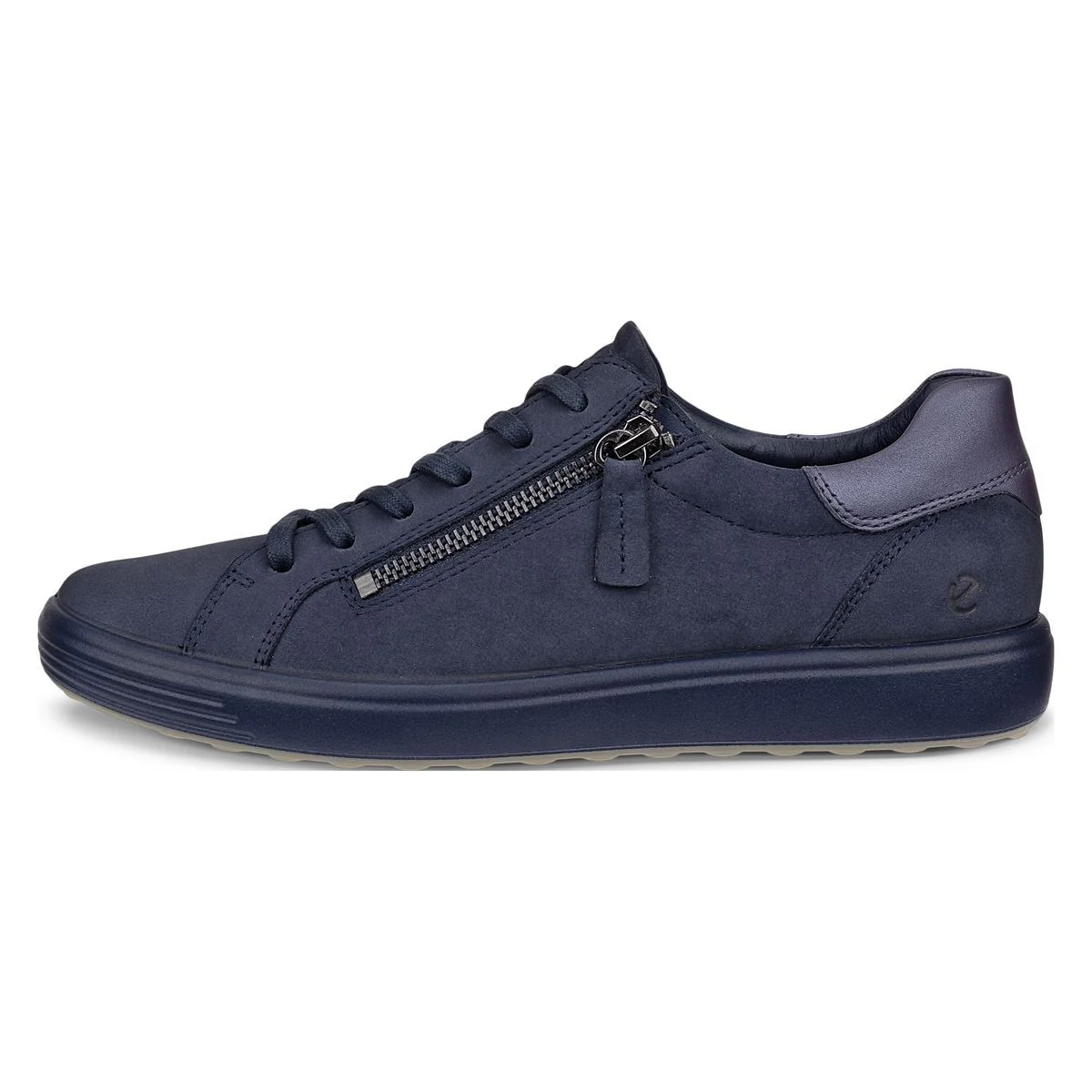 Ecco Soft 7 Women's Side-Zip Sneaker in Marine - Image 5