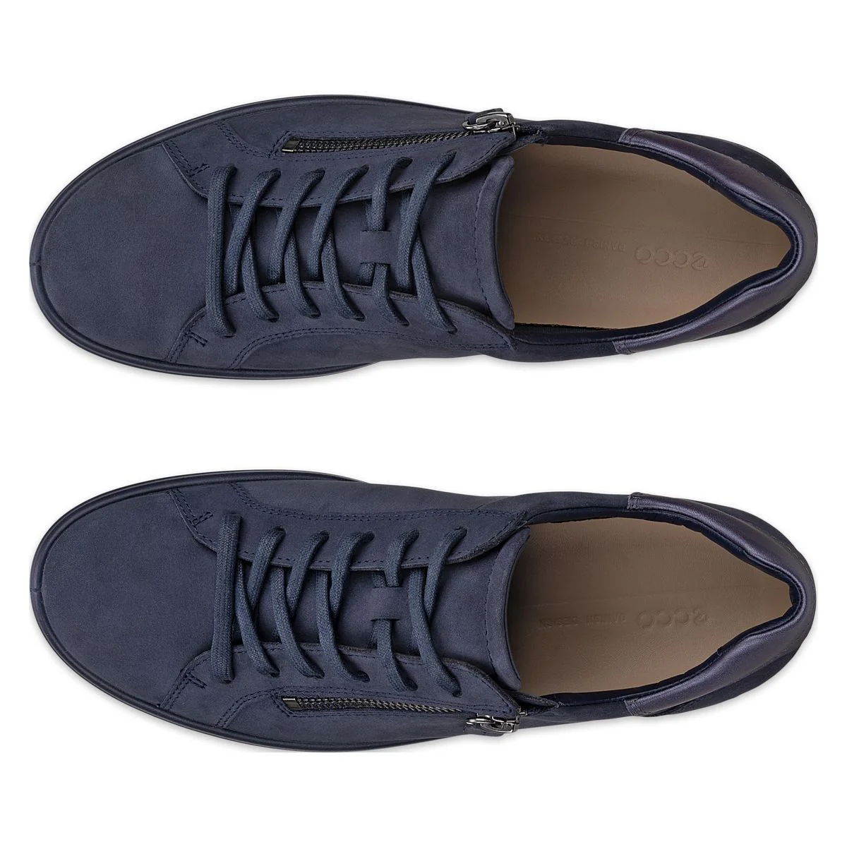 Ecco Soft 7 Women's Side-Zip Sneaker in Marine - Image 7