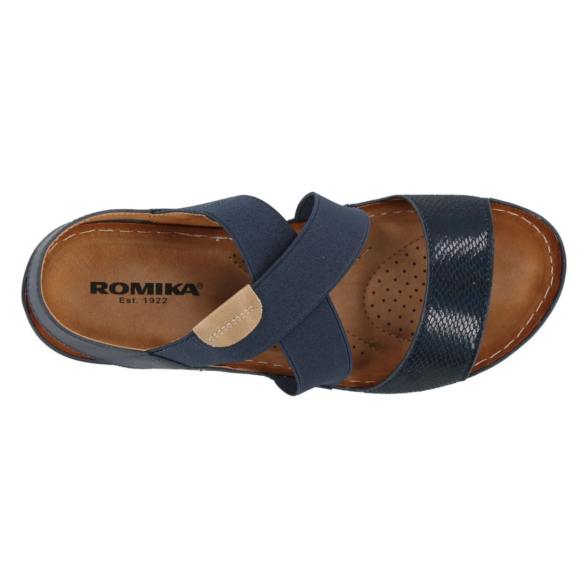 Elaine 01 Wedge Sandal in Blue - Image 3