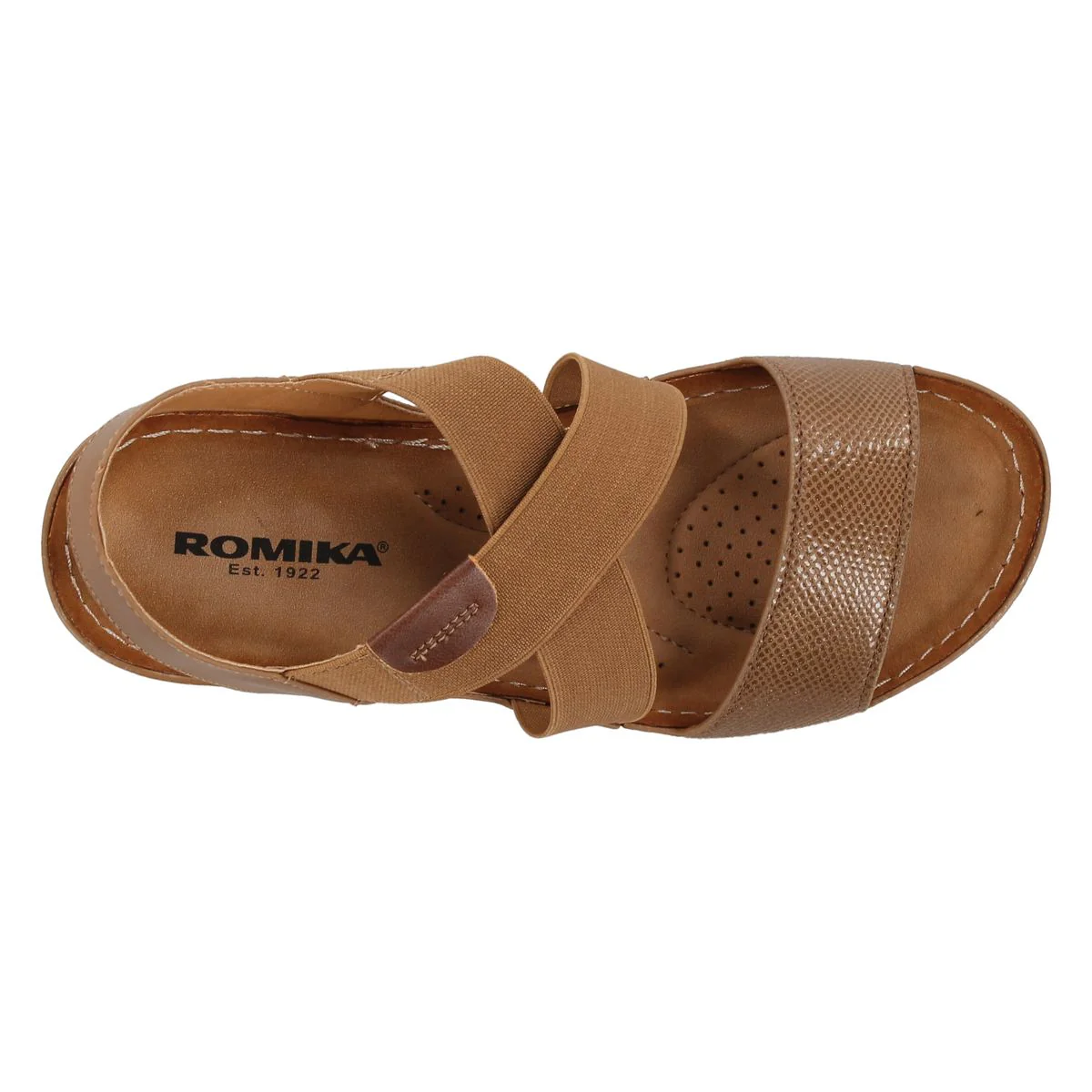 Elaine 01 Wedge Sandal in Brown - Image 3