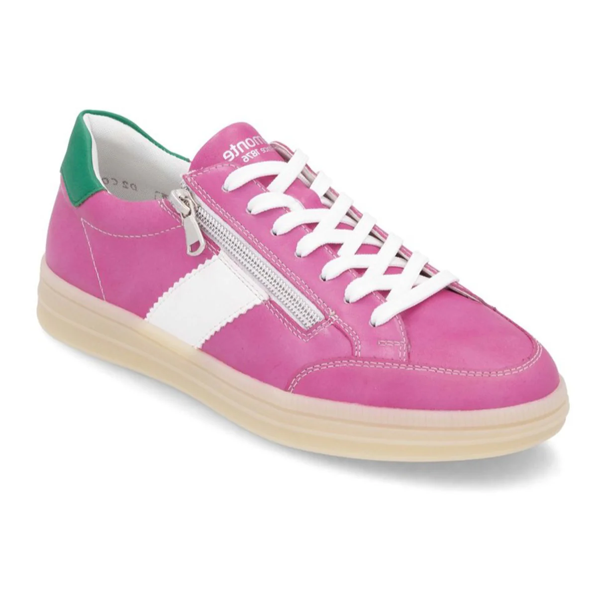 Remonte Elizabeth Hurley Women's Side Zip Sneaker in Fuchsia