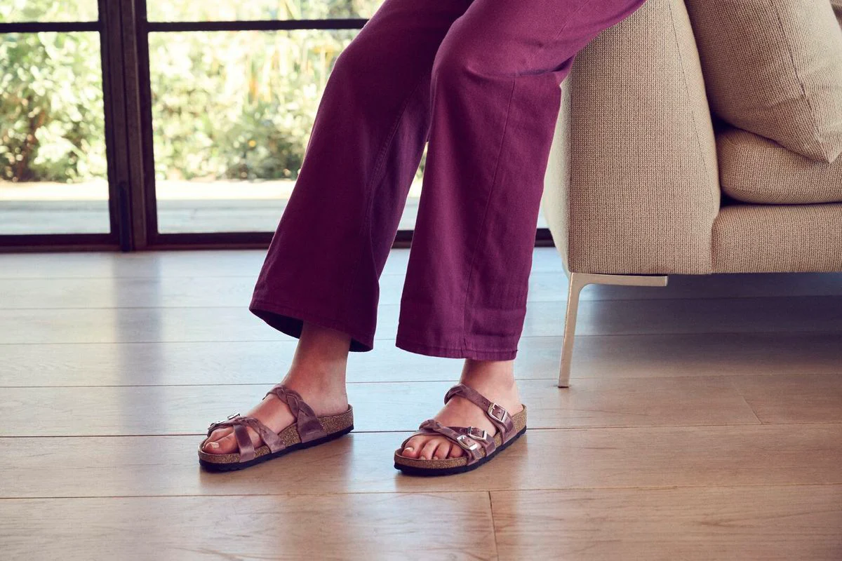 Birkenstock Franca Braided Oiled Leather – Lavender - Image 5