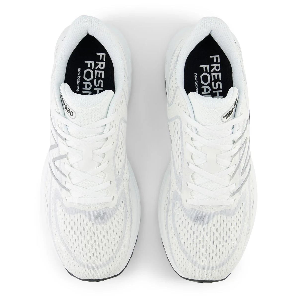 New Balance Men's Fresh Foam X 880W13 in White/Silver - Image 3