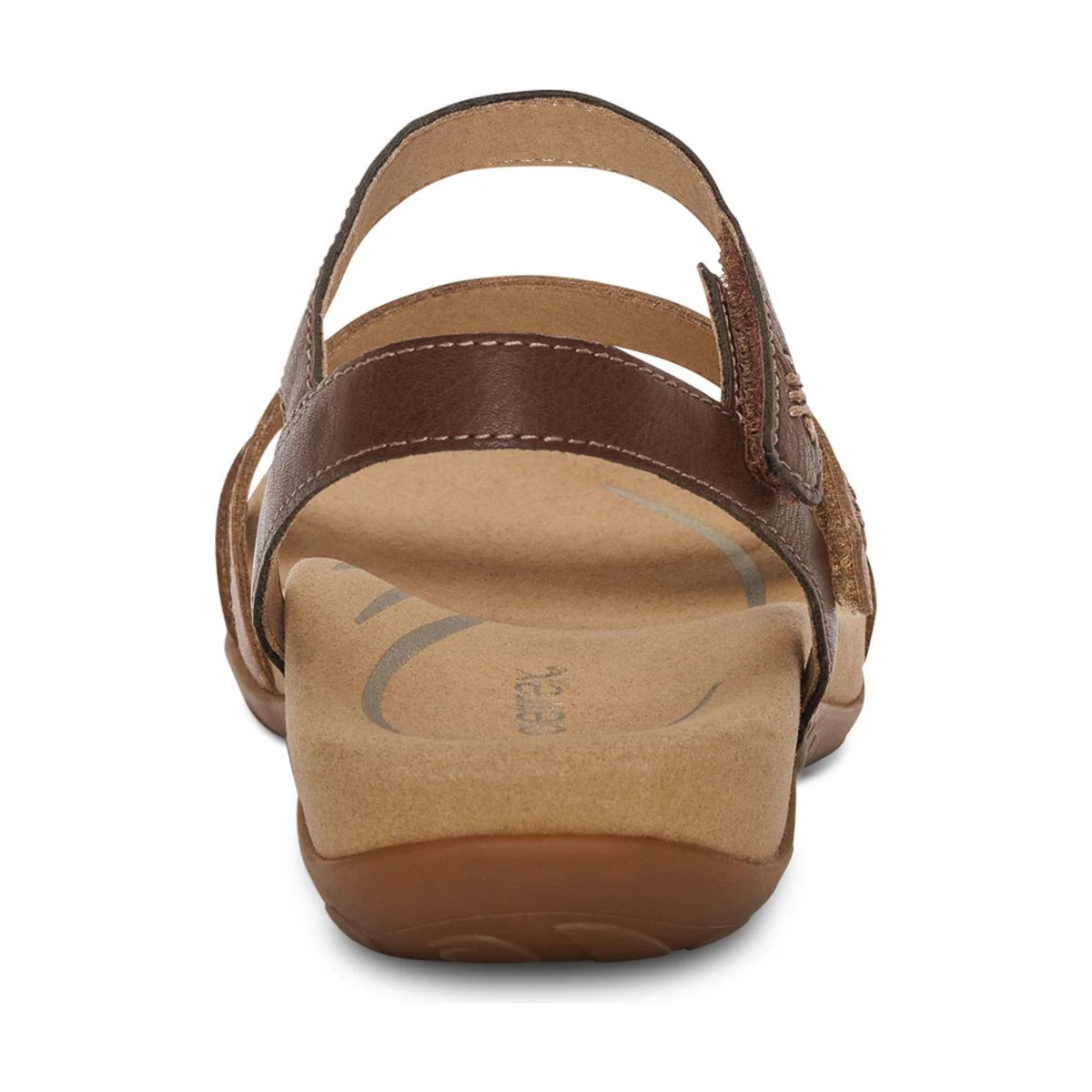 Aetrex Gabby Adjustable Quarter Strap Sandal in Cognac Multi - Image 3