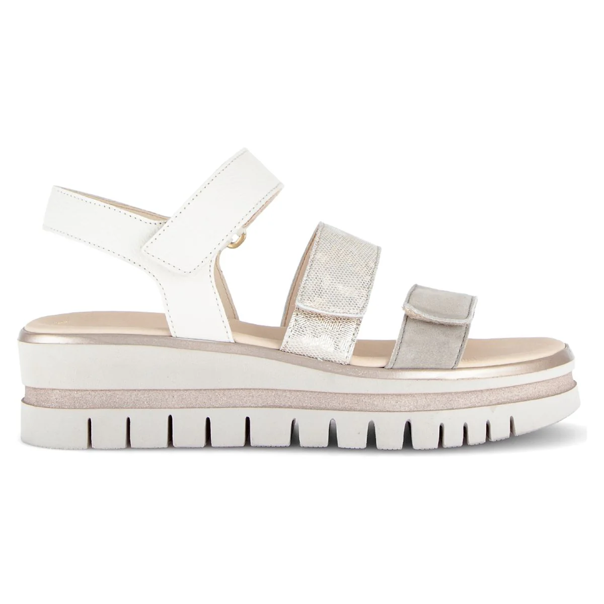Gabor 620.69 Platform Adjustable Sandal β Grey/Silver