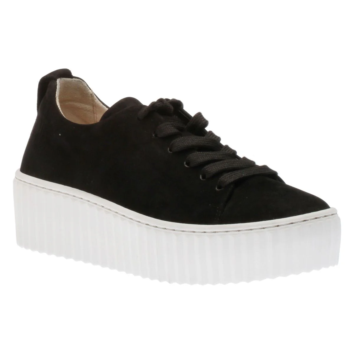 Gabor 201.17 Platform Lace-Up Sneaker - Black