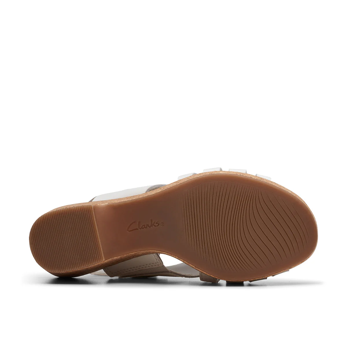 Clarks Giselle Ivy Women's Wedge Sandals in White - Image 4