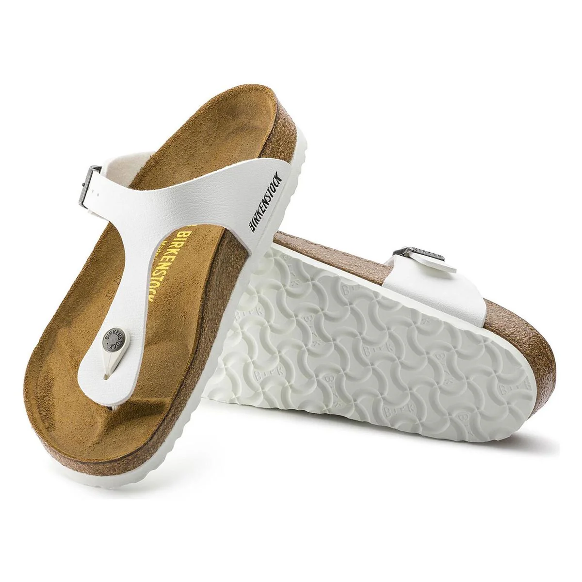 Birkenstock Gizeh Birko-Flor – White - Image 3