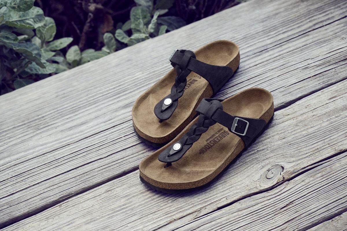 Birkenstock Gizeh Braided Oiled Leather – Black - Image 7
