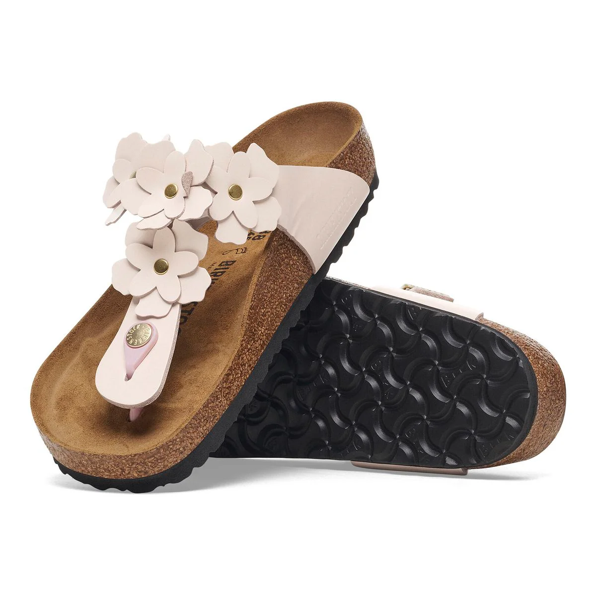 Birkenstock Gizeh Flower Leather – Light Rose - Image 3