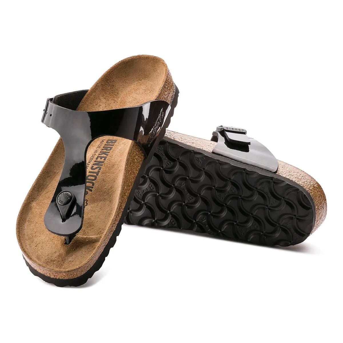 Birkenstock Gizeh Birko-Flor โ Black Patent - Image 2