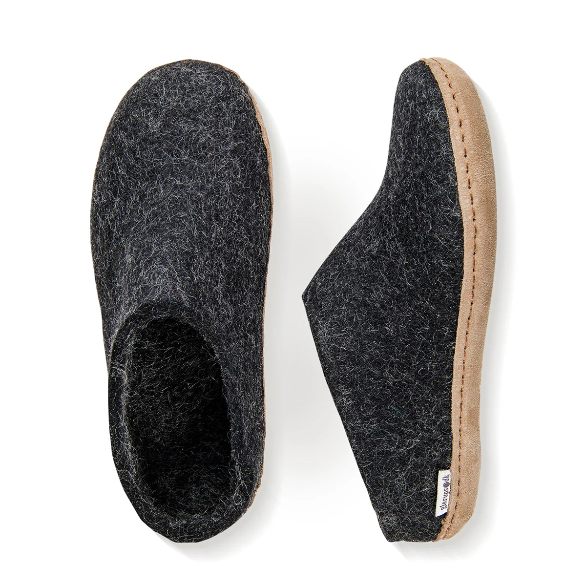 Glerups Slip On Leather Sole in Black - Image 3