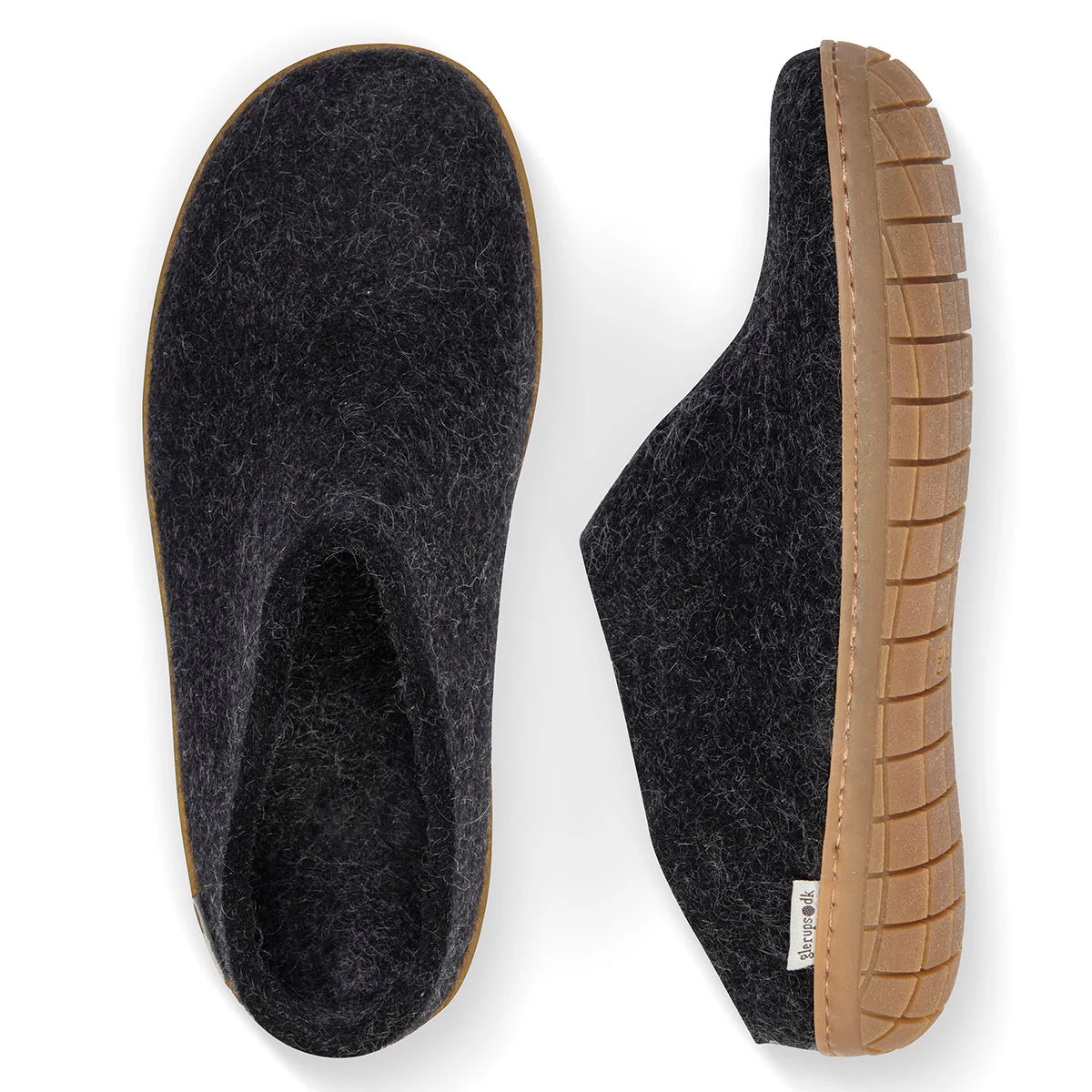 Glerups Slip On Rubber Sole in Black - Image 3
