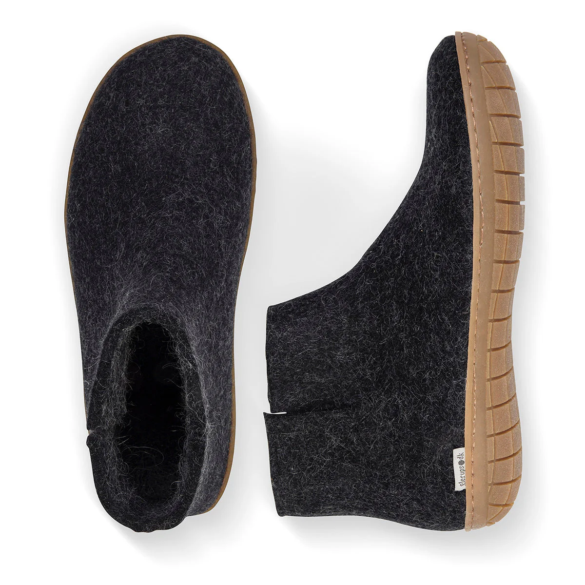 Glerups Slipper Boot Rubber Sole in Black - Image 3
