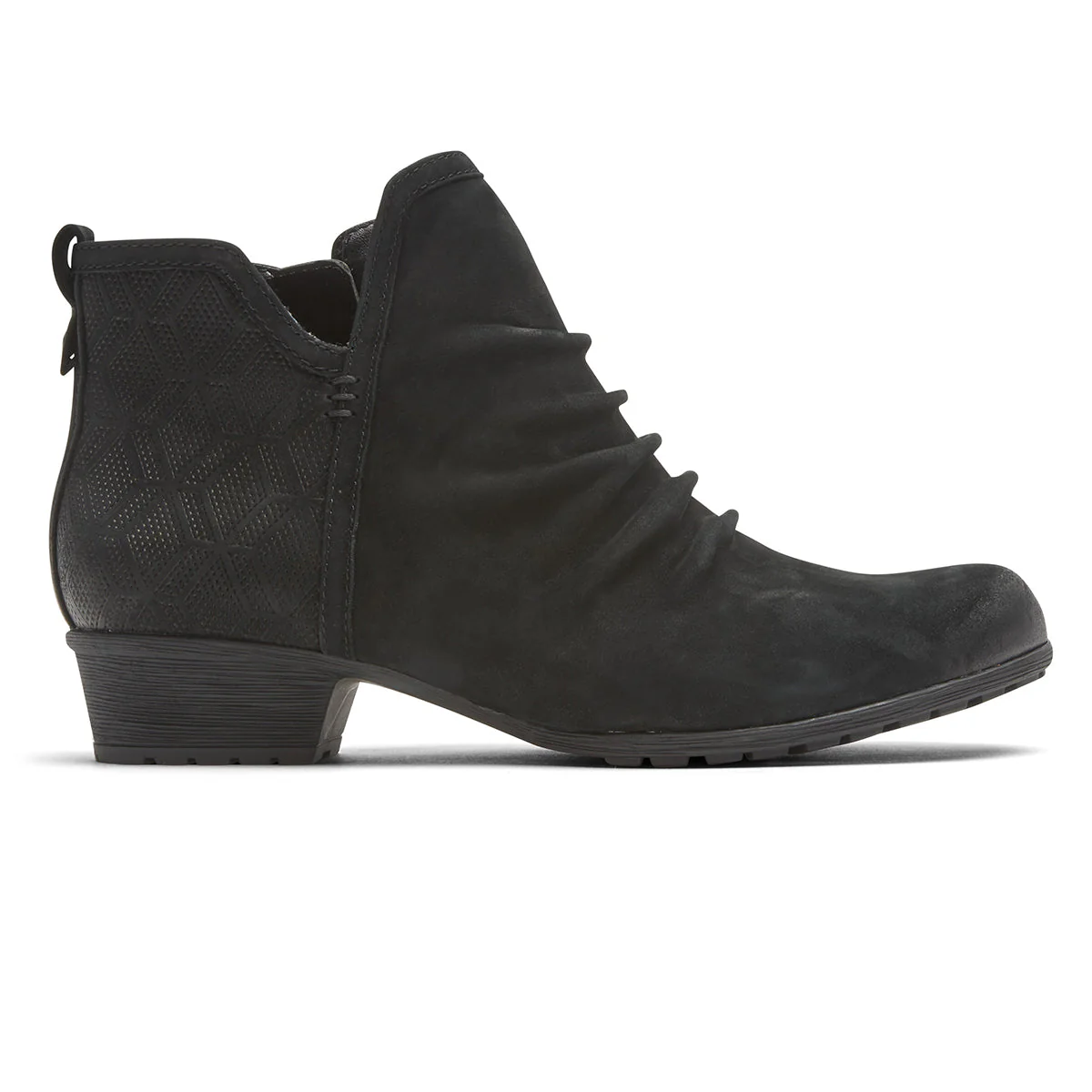 Gratasha 2 Ruched Leather Panel Ankle Boot - Image 3