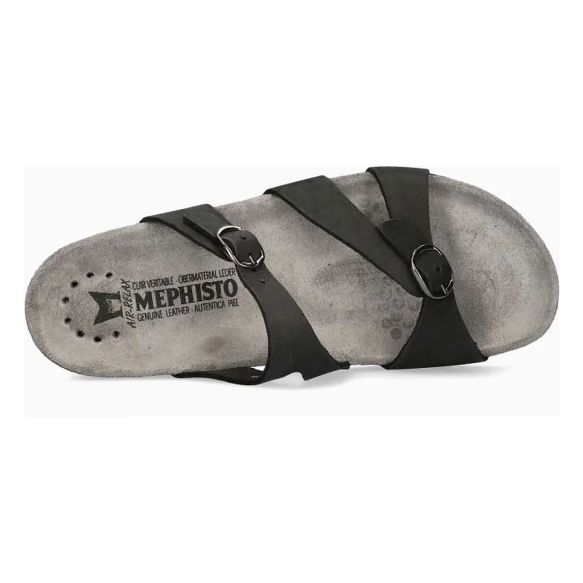 Mephisto Hannel Women's Sandals in Black Nubuck - Image 3