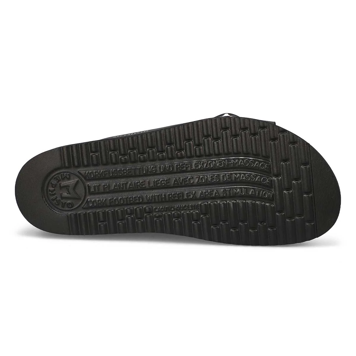 Mephisto Hariana Women's Cork Slide Buckle Sandals in Black - Image 3